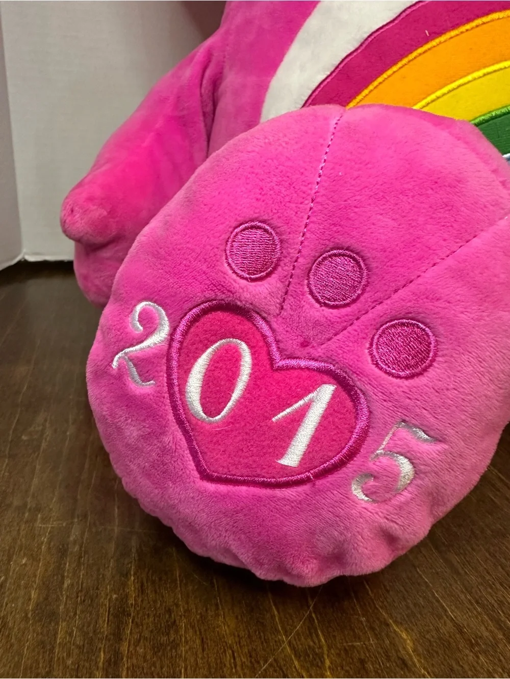 Care Bear Cheer Rainbow XL Pink Plush 32